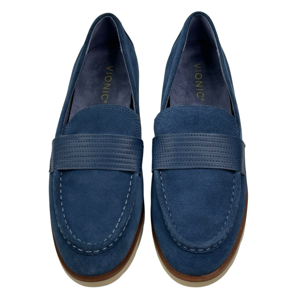 VIONIC Corinne Denim Suede Loafer Womens Size 9.5 New $145 - Picture 2 of 10